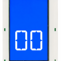 indicador lcd monarch led azul