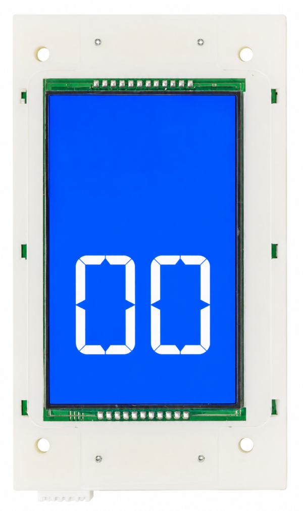 indicador lcd monarch led azul