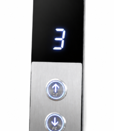 BOTONERA DE HALL CON INDICADOR LED BLANCO